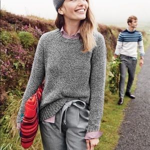 j crew gray sweater